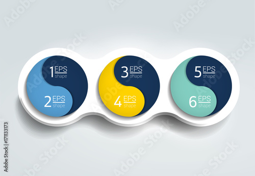 One, two, three infographic.