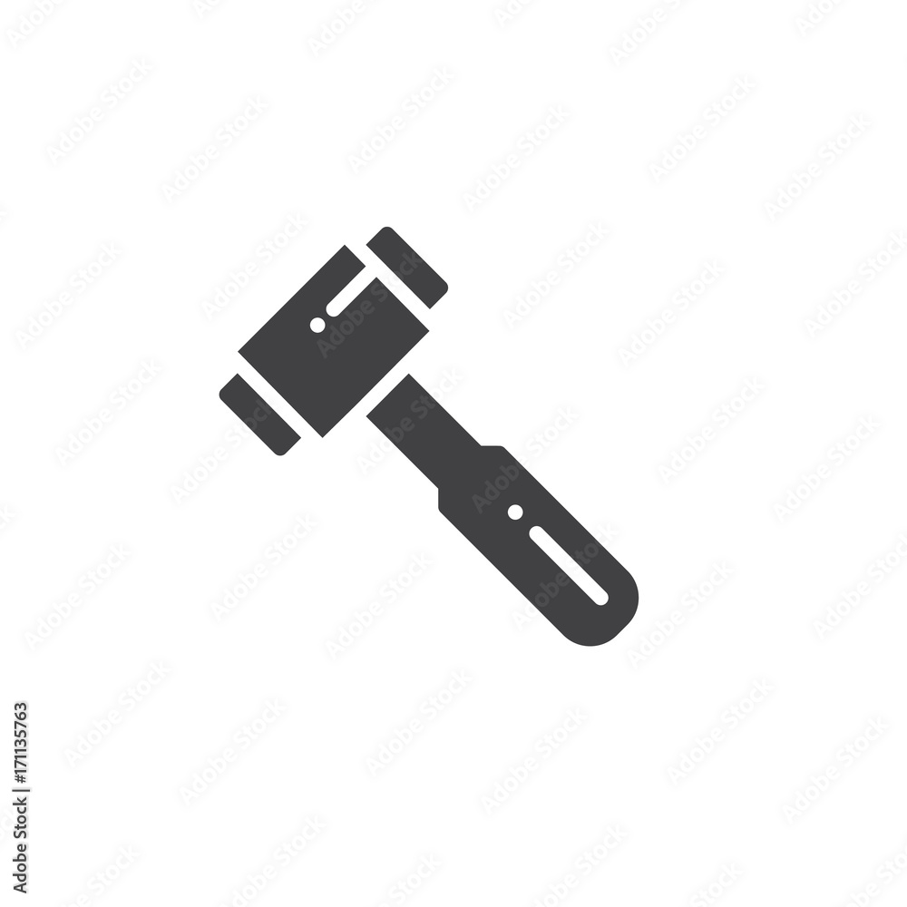 Hammer work tool icon vector, filled flat sign, solid pictogram isolated on white. Symbol, logo illustration. Hammer work tool icon vector, filled flat sign, solid pictogram isolated on white. Symbol, logo illustration.
