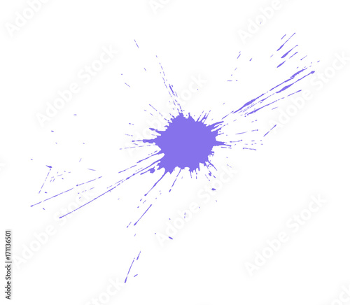 Abstract Grunge Paint Drop Vector Element