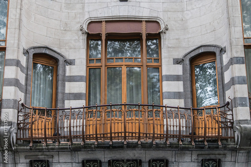 Obraz na płótnie Balcony of the Hotel Solvay w salonie