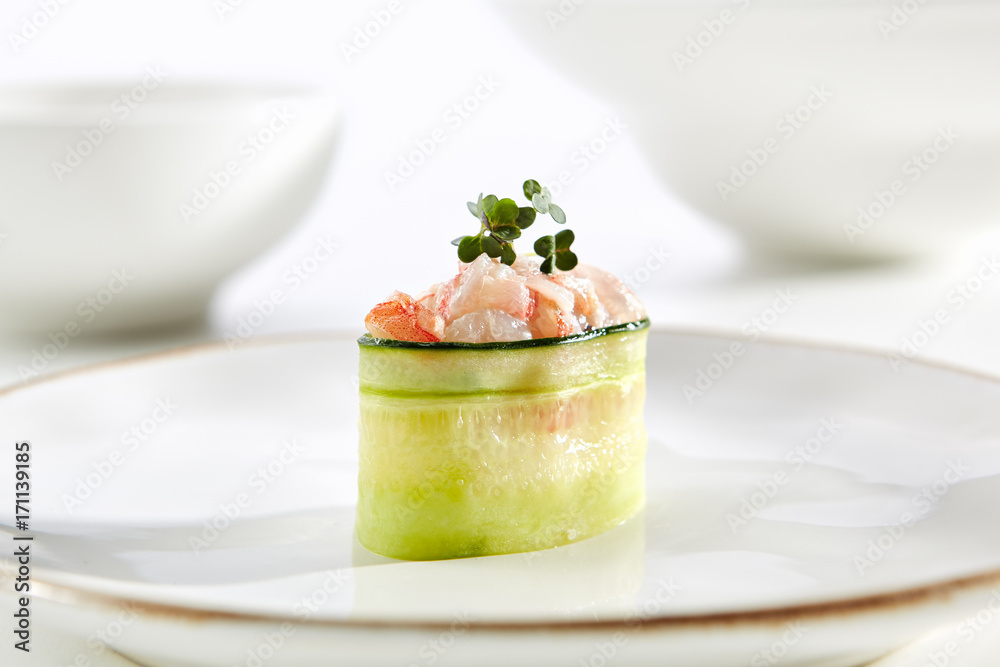 Exquisite Asian menu in the restaurant Exquisite Asian menu in the restaurant