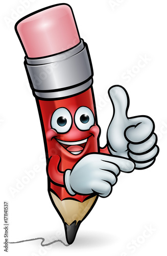 Pencil Cartoon Character Ma...