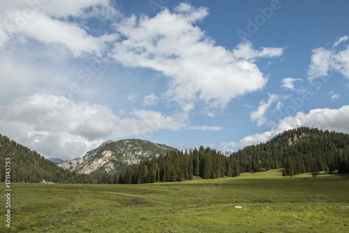 Krajobraz Dolomitów