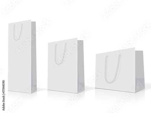 paper bag for your design EPS10 Vector Mock up easy to change color