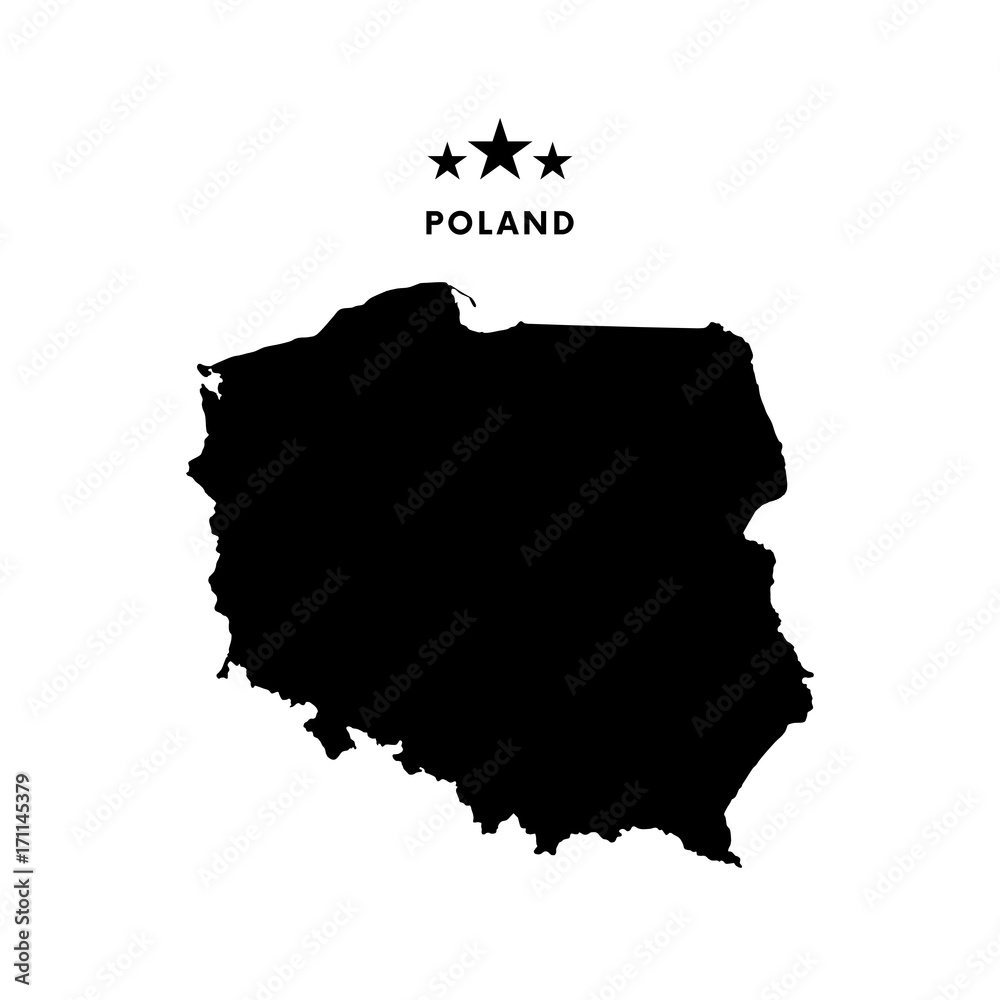 Poland map. Vector illustration.