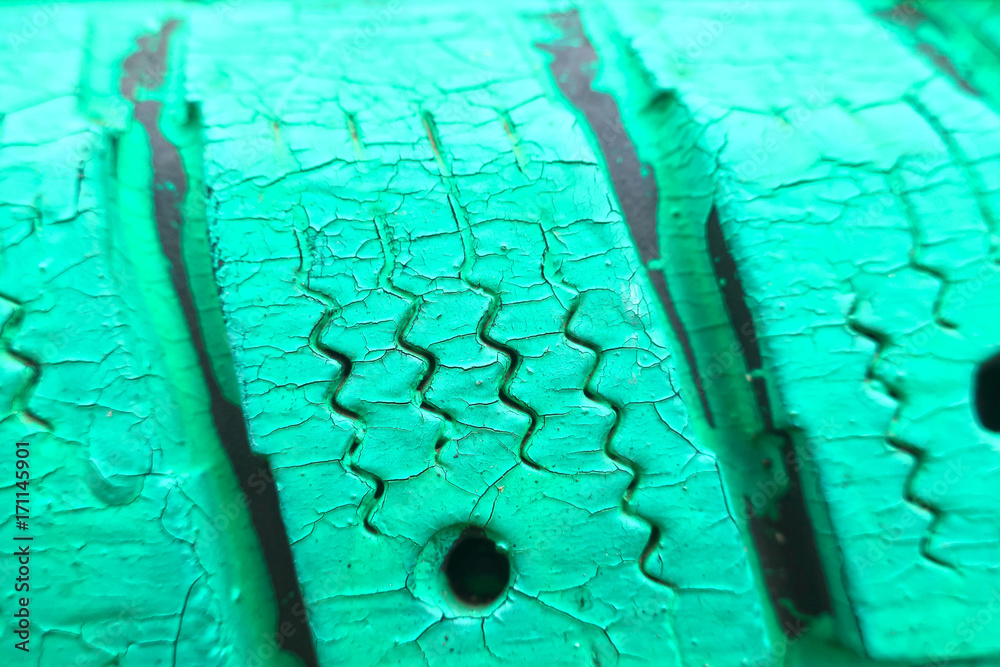 green tire