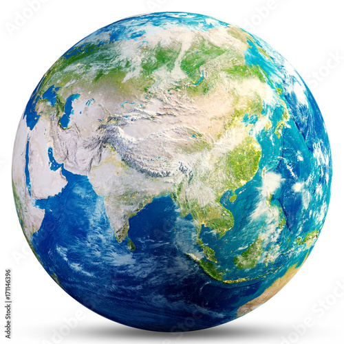Fototapeta Naklejka Na Ścianę i Meble -  Planet Earth - Asia 3d rendering