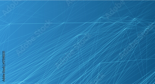 Abstract futuristic lines and dots grid. Intertwining web, a network of ropes, an unusual geometric black and white x ray vector background for brochure, poster, web, card and booklet template.