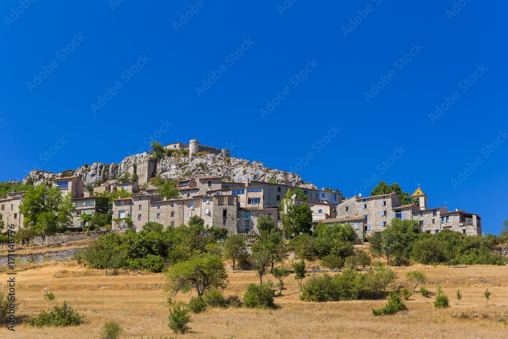 Town Trigance in Provence France