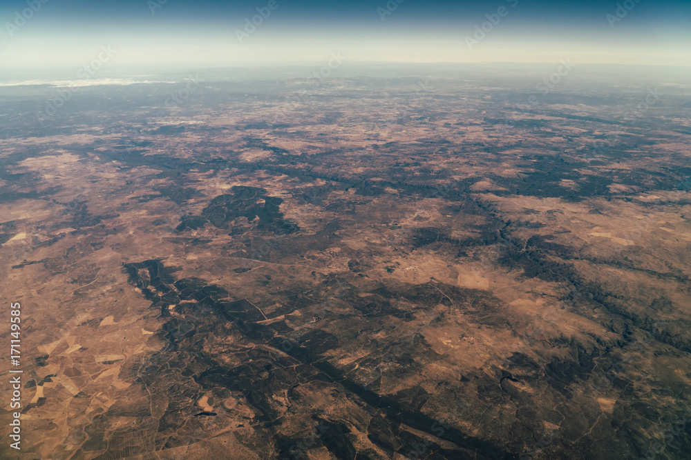 Satellite View Of Planet Earth Horizon