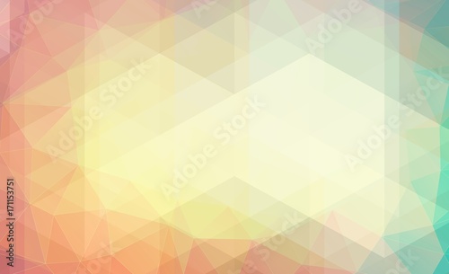Pastel color background with triangle shapes