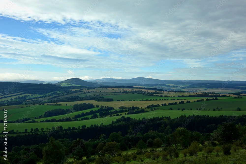 Fototapeta premium blick zum fichtelberg