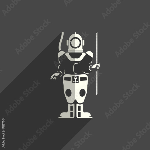 Sea transport flat icons with of shadow. Vector illustration