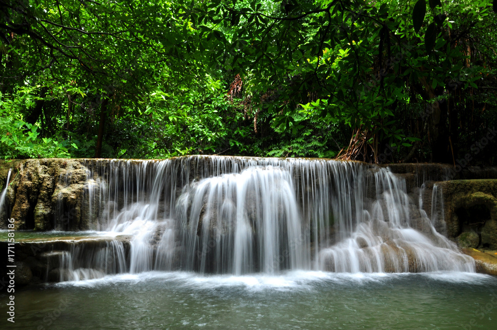 Huay Mae Khamin Waterfall - Kanchanaburi province, Thailand