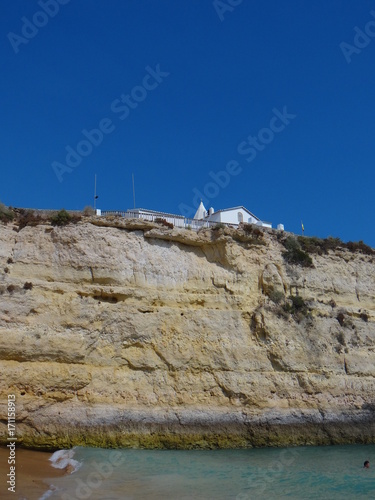 Beach and Cliff near Porches, Algarve, Portugalia