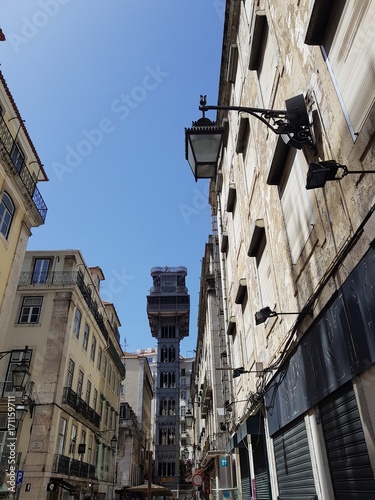 Elevador de Santa Justa in Lisbon, Portugal