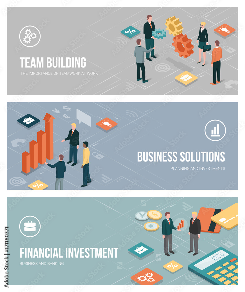 Business, teamwork and investments Business, teamwork and investments
