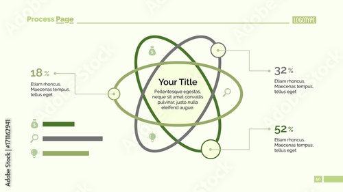 Atom Percentage Chart Slide Template
