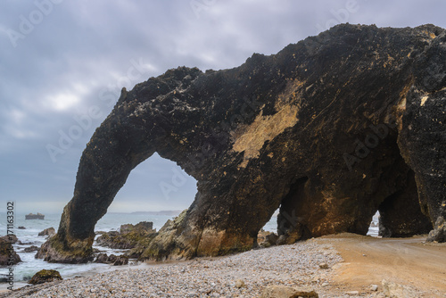 Rocky formation known as The Elephant at Marcona, Peru