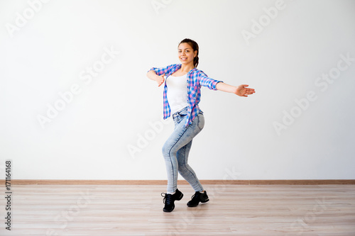 Portrait of a dancing girl