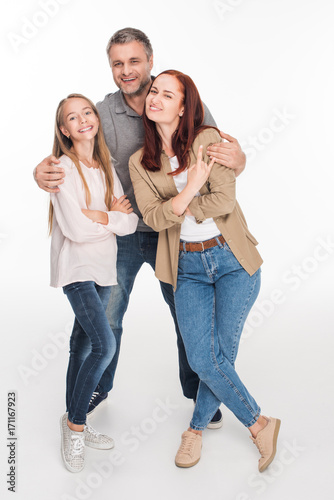 family embracing together