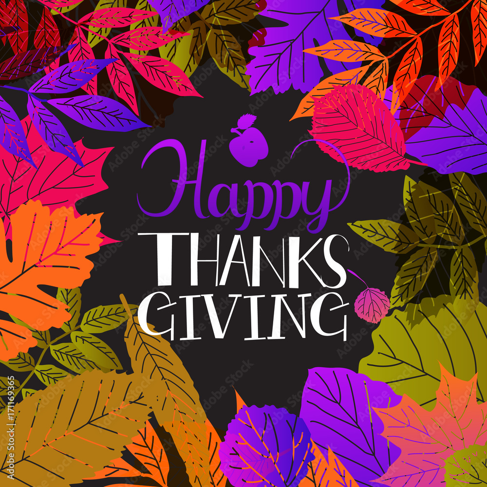 typography Happy Thanksgiving typography Happy Thanksgiving