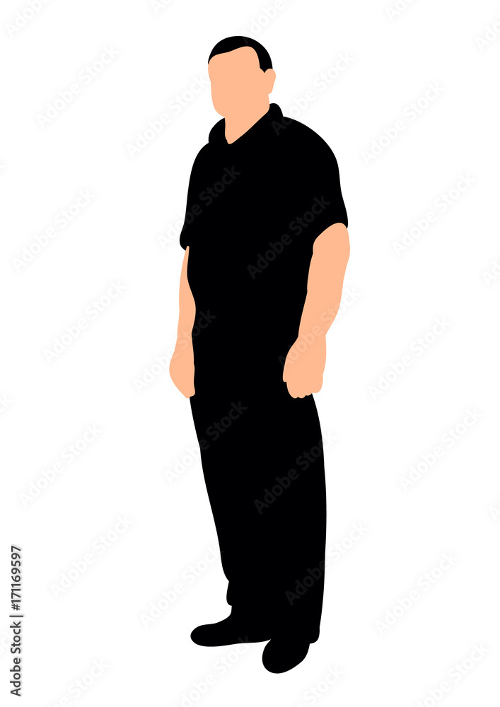 isolated silhouette of man, vector, isolated silhouette of man, vector,