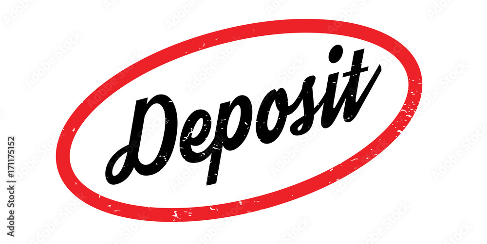 Deposit rubber stamp. Grunge design with dust scratches. Effects can be easily removed for a clean, crisp look. Color is easily changed. Deposit rubber stamp. Grunge design with dust scratches. Effects can be easily removed for a clean, crisp look. Color is easily changed.