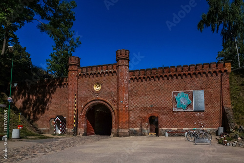 Obraz na płótnie Historic Boyen Fortress in Gizycko, Masuria, Poland w salonie
