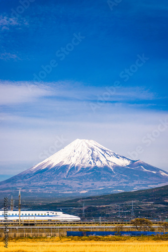 Train and Fuji photo