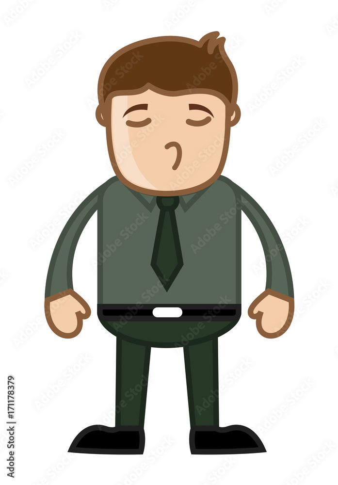 Arrogant Cartoon Businessman Character Arrogant Cartoon Businessman Character
