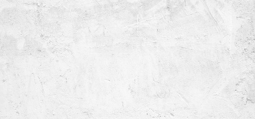 Blank white grunge cement wall texture background, banner, interior design background, banner