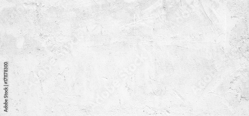 Blank white grunge cement wall texture background, banner, interior design background, banner photo
