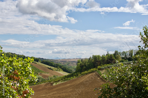Schilderij op canvas panorama a cagli