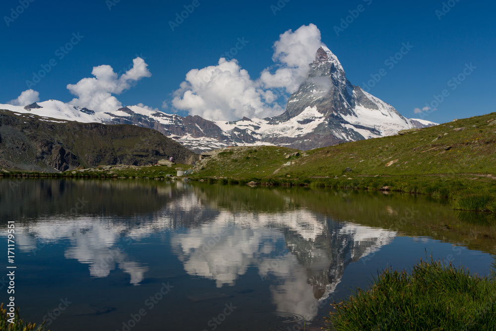 Matterhorn reflection in Stelli Lake