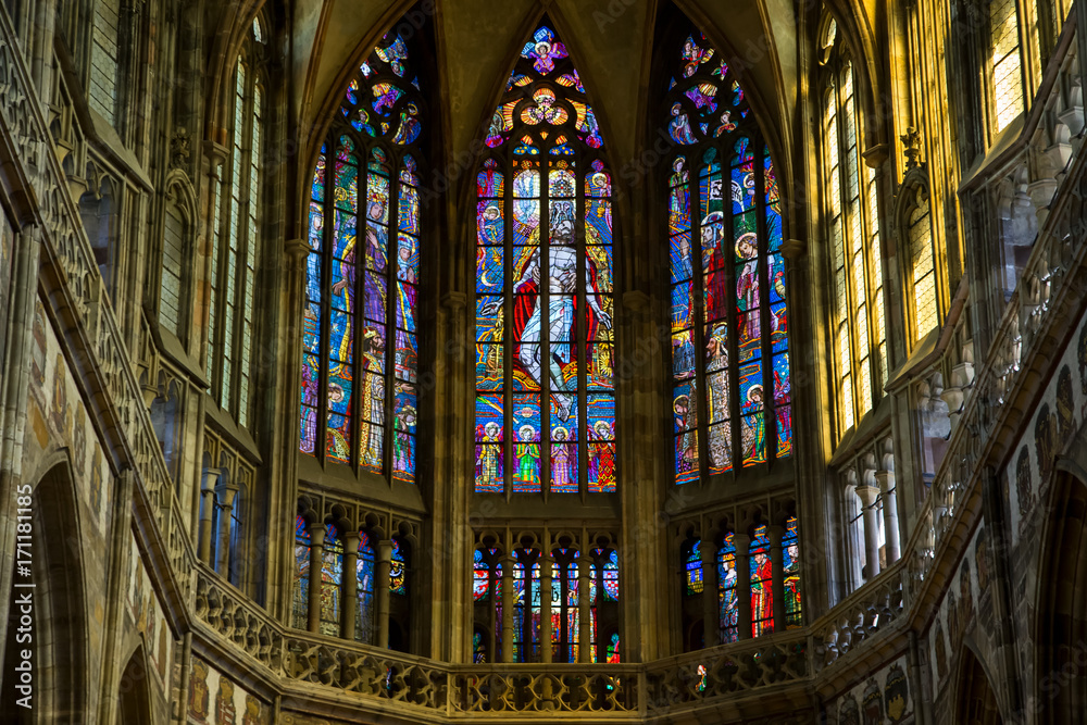 Fototapeta premium St. Vitus Cathedral in Prague, Czech Republic