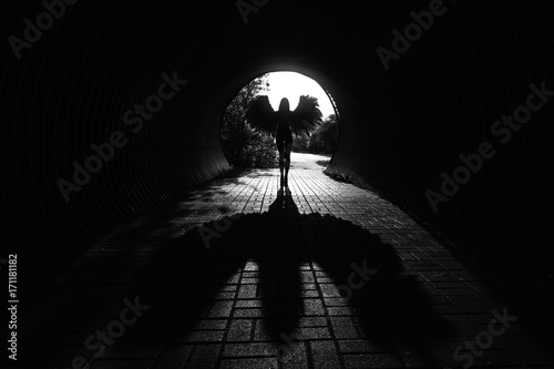 Angel in the tunnel