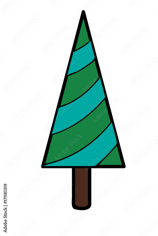 Striped Christmas Tree Striped Christmas Tree