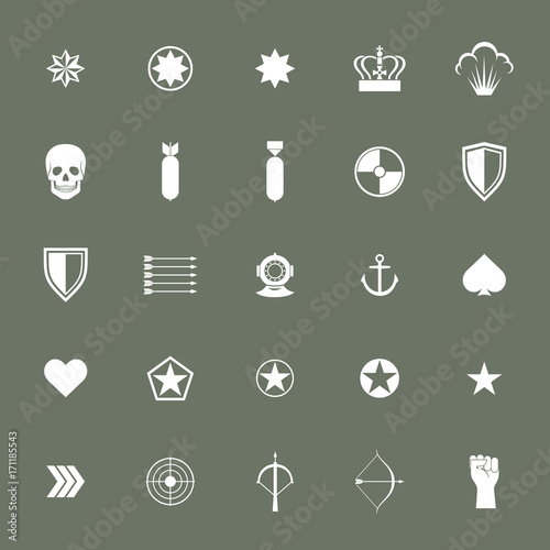 Small military army war icons collections