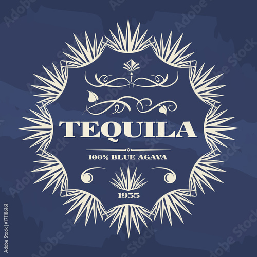 Vintage tequila banner or poster design