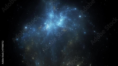 Space nebula transformation, animation