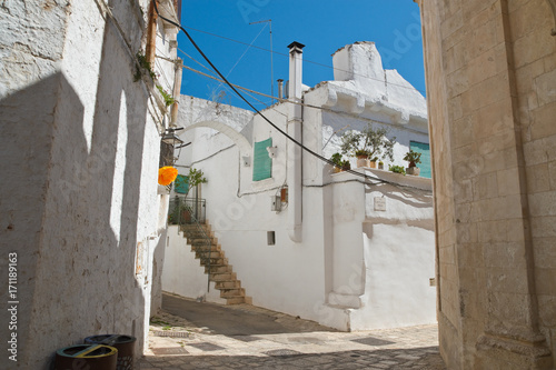 Alleyway. Ceglie Messapica. Puglia. Italy.  photo