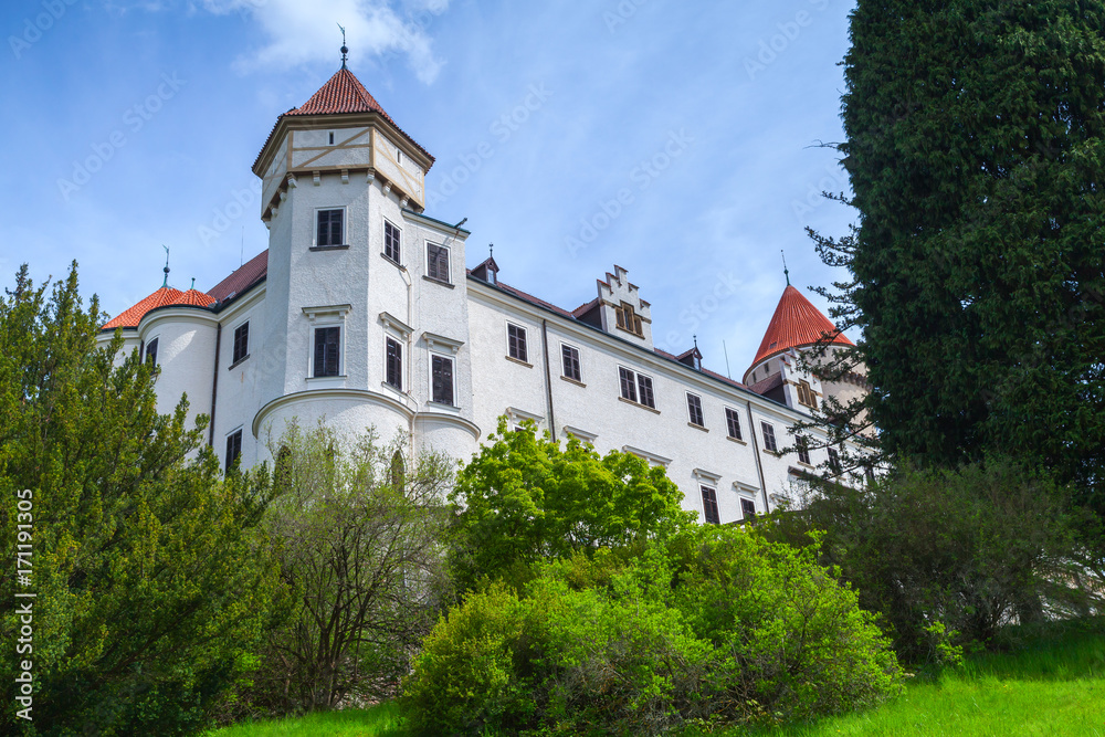 Facade of Konopiste castle, Czech Republic