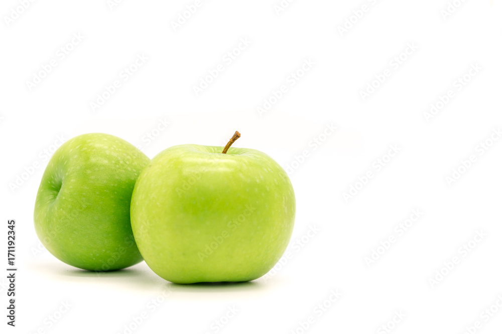 Green Apple Isolated on White Background Green Apple Isolated on White Background