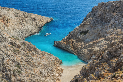 Picture of Seitan limania or Stefanou beach, Crete. © bzzup