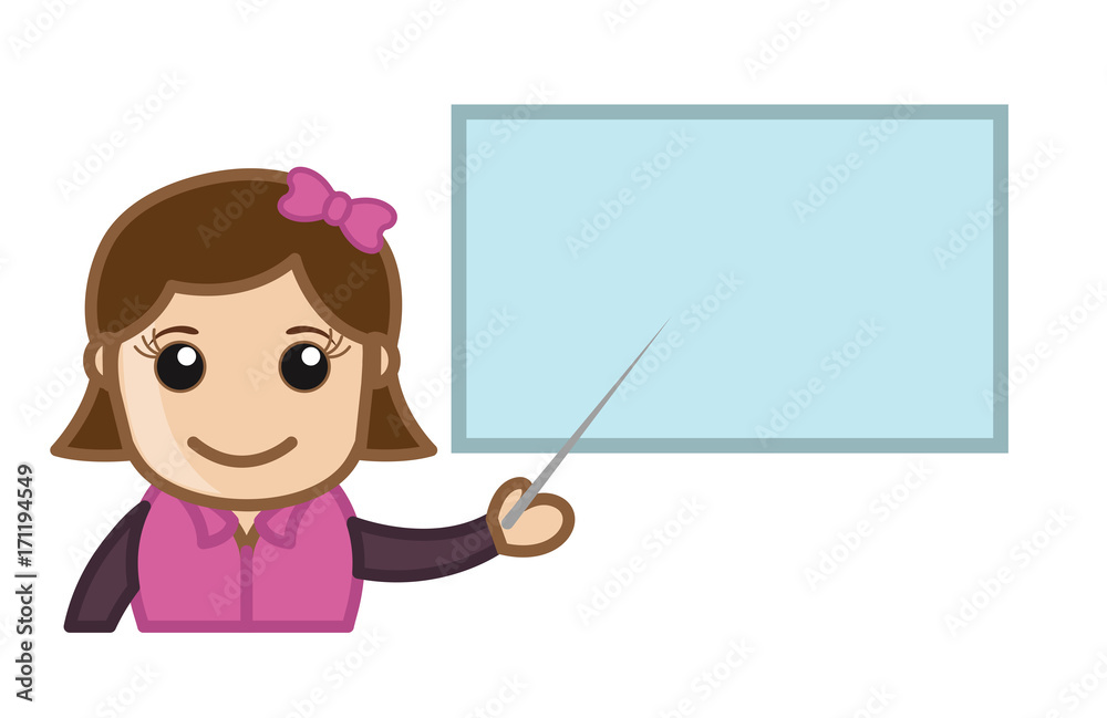 Cartoon Female Teacher Cartoon Female Teacher