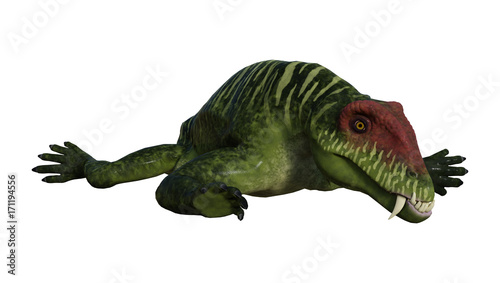 3D Rendering Dinosaur Doliosauriscus on White © photosvac