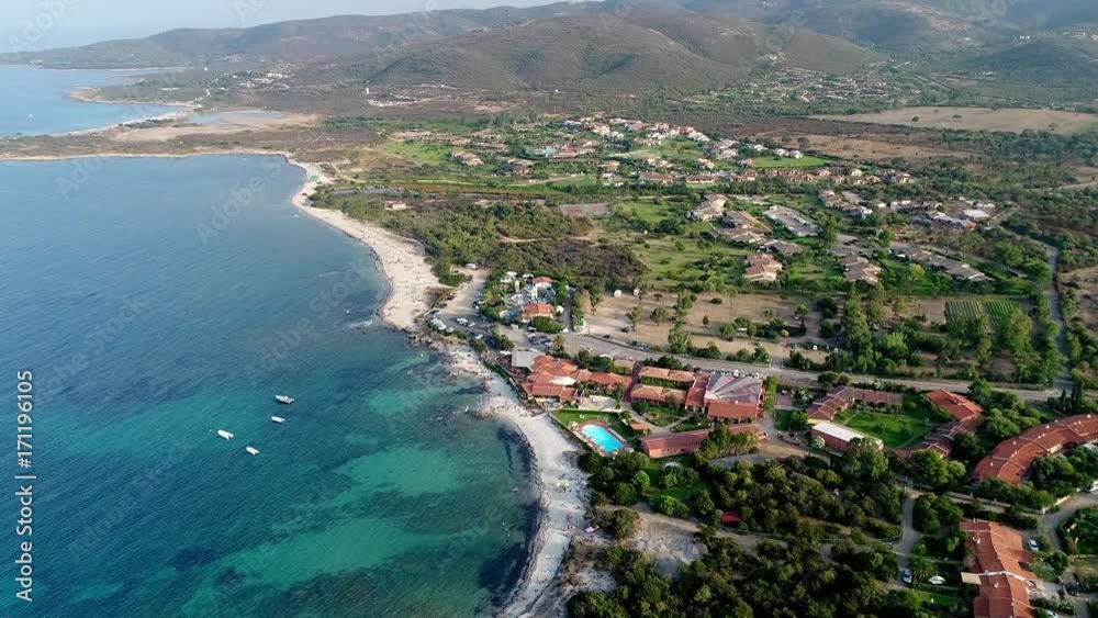 Volo aereo sulla costa di san Teodoro in Sardegna. Un mare fantastico. Volo aereo sulla costa di san Teodoro in Sardegna. Un mare fantastico.