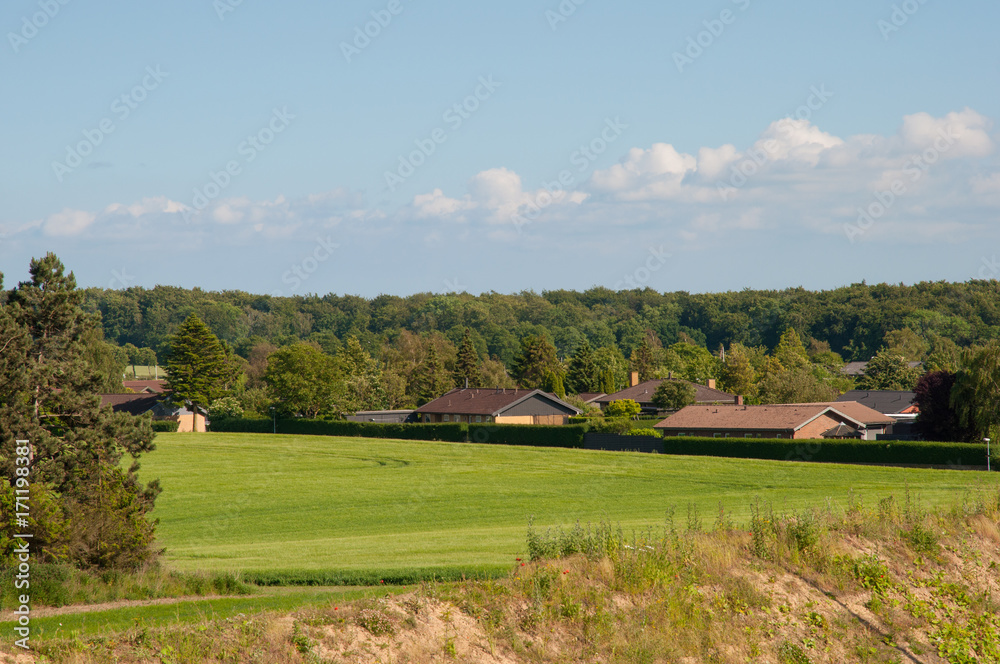 Danish landscape near town of Vordingborg in Denmark