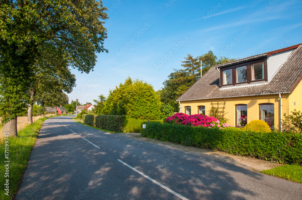 Naklejka premium Village of Askeby on island of Moen in Denmark
